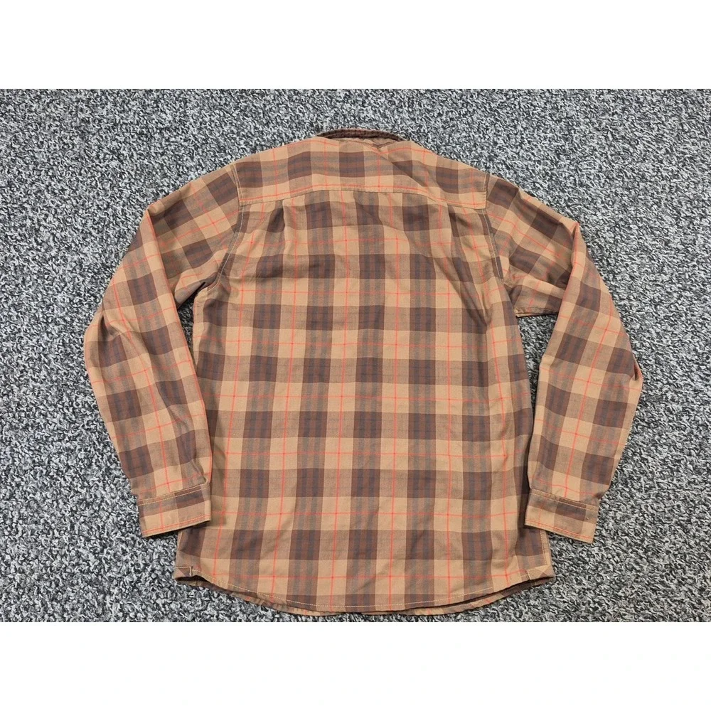 The North Face Shirt Men's Small Plaid Snap‎ Button Long Sleeve Outdoors Hiking